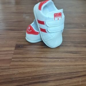 Baby Toddler Boys/Girls Red Shell Toe Shoes